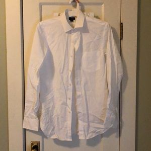 Men’s J. Crew button up white shirt